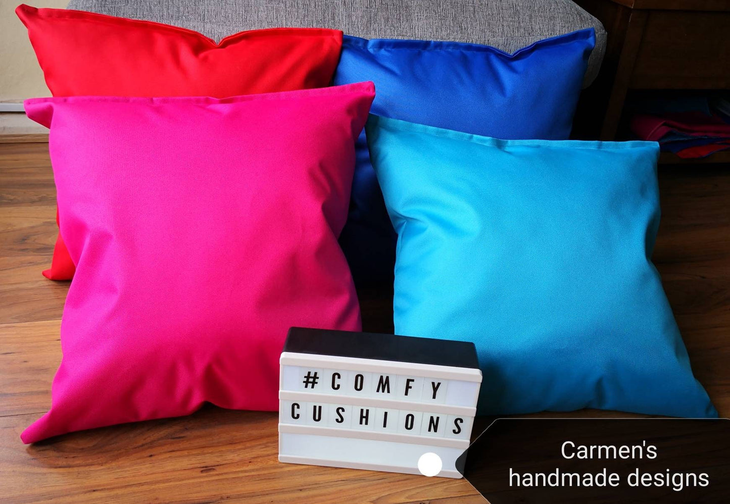 Water-Repellent Garden and Indoor Cushions | Custom Sizes Available | 47x47 cm