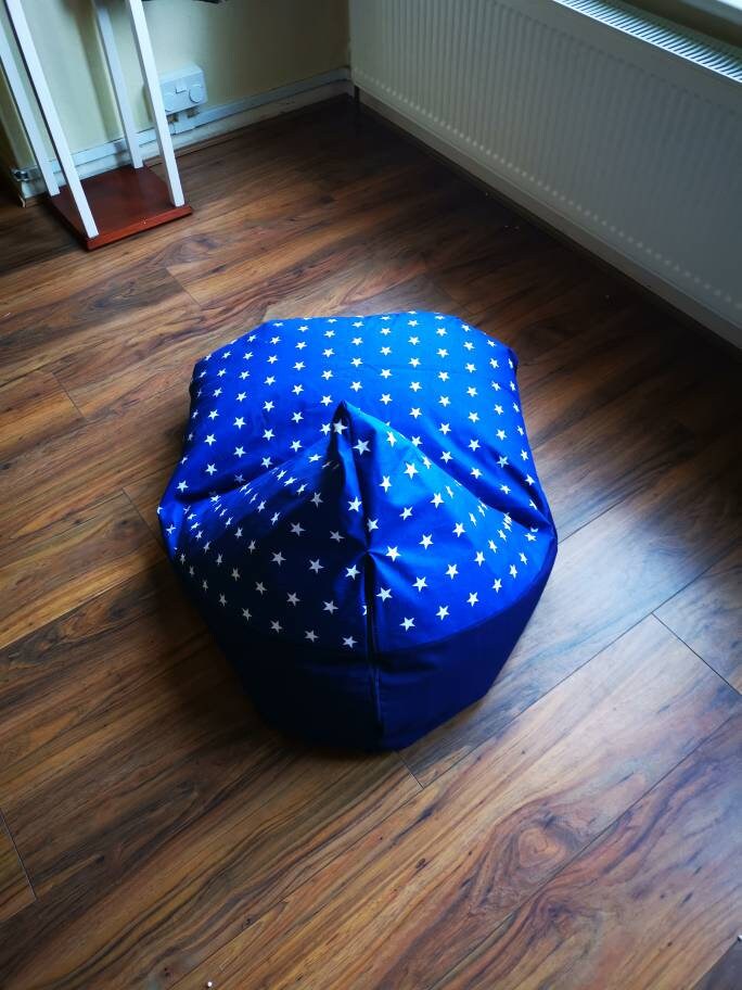 Starry Night Dream | The Blue and White Stars Beanbag