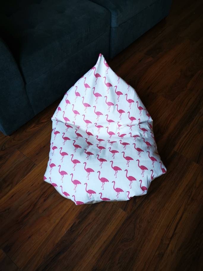 Pink Flamingoes Beanbag