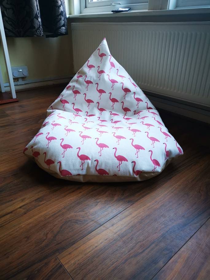 Pink Flamingoes Beanbag