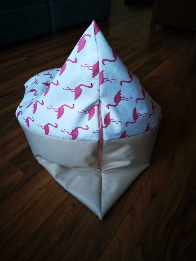 Pink Flamingoes Beanbag
