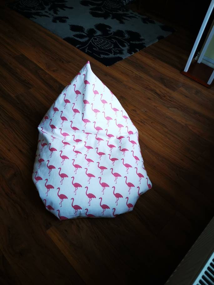 Pink Flamingoes Beanbag