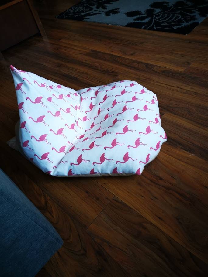 Pink Flamingoes Beanbag