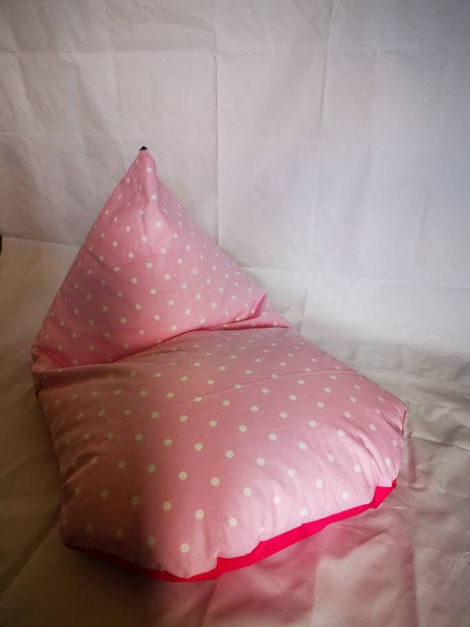 Pink Polka Dots Beanbag