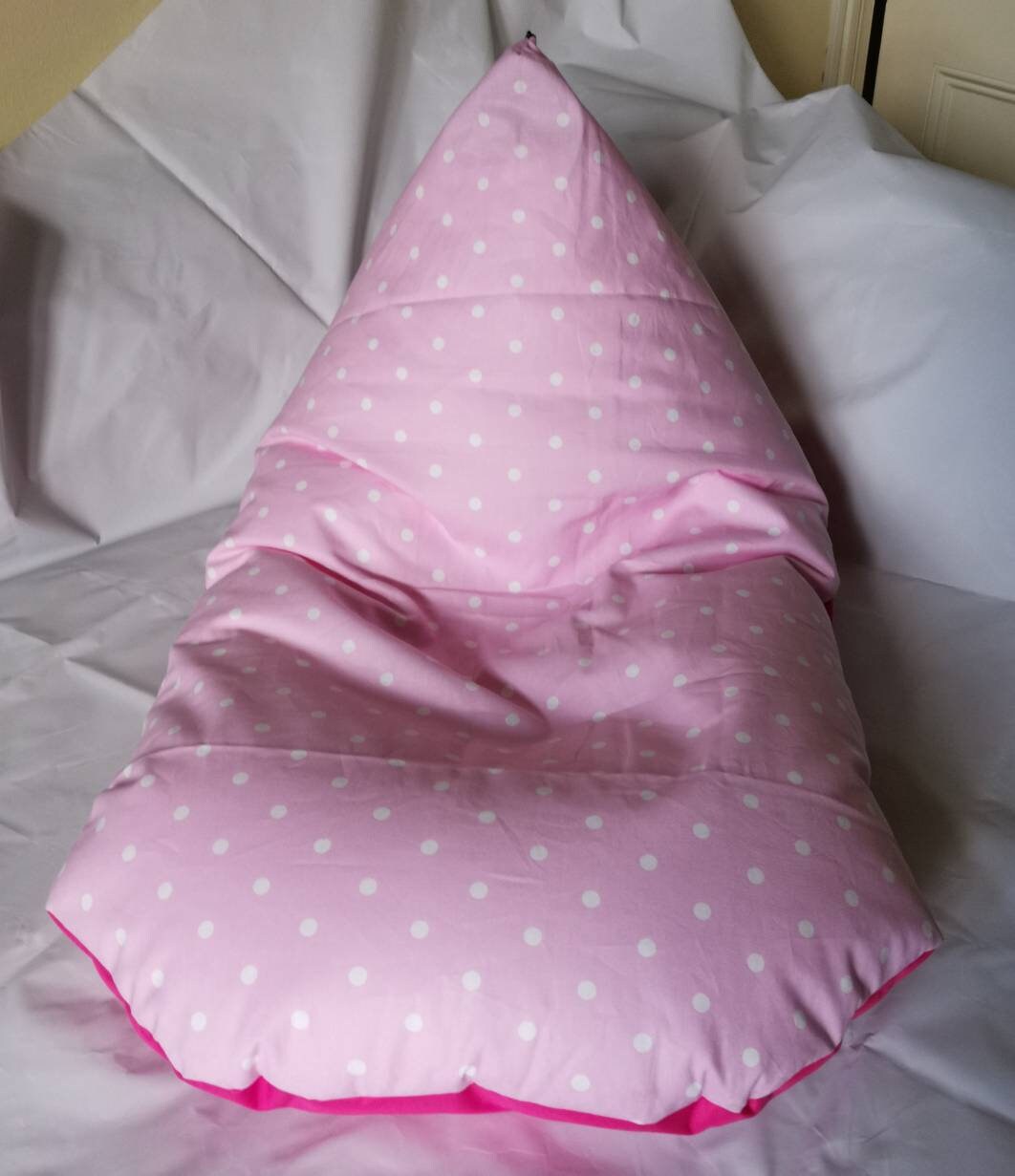 Pink Polka Dots Beanbag