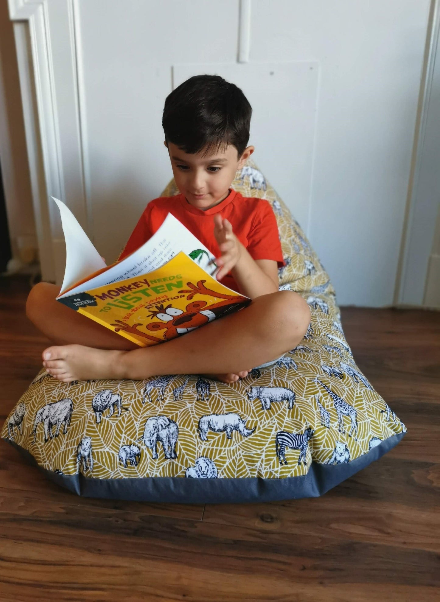 Grey Safari Beanbag