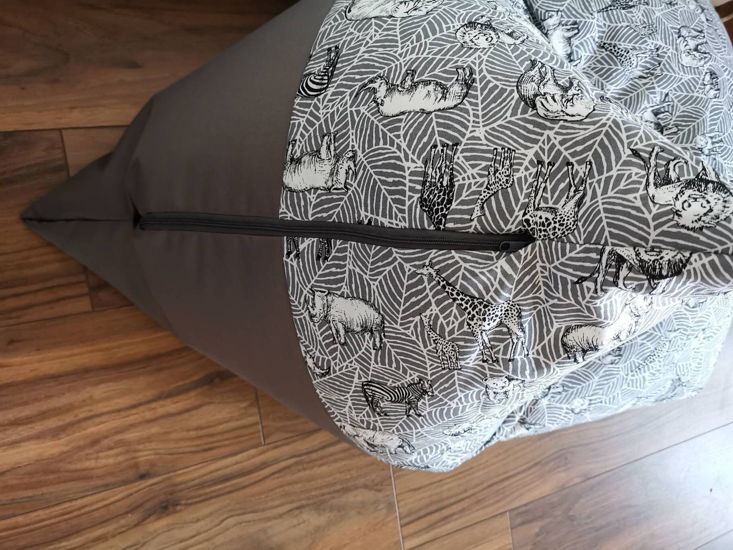 Grey Safari Beanbag