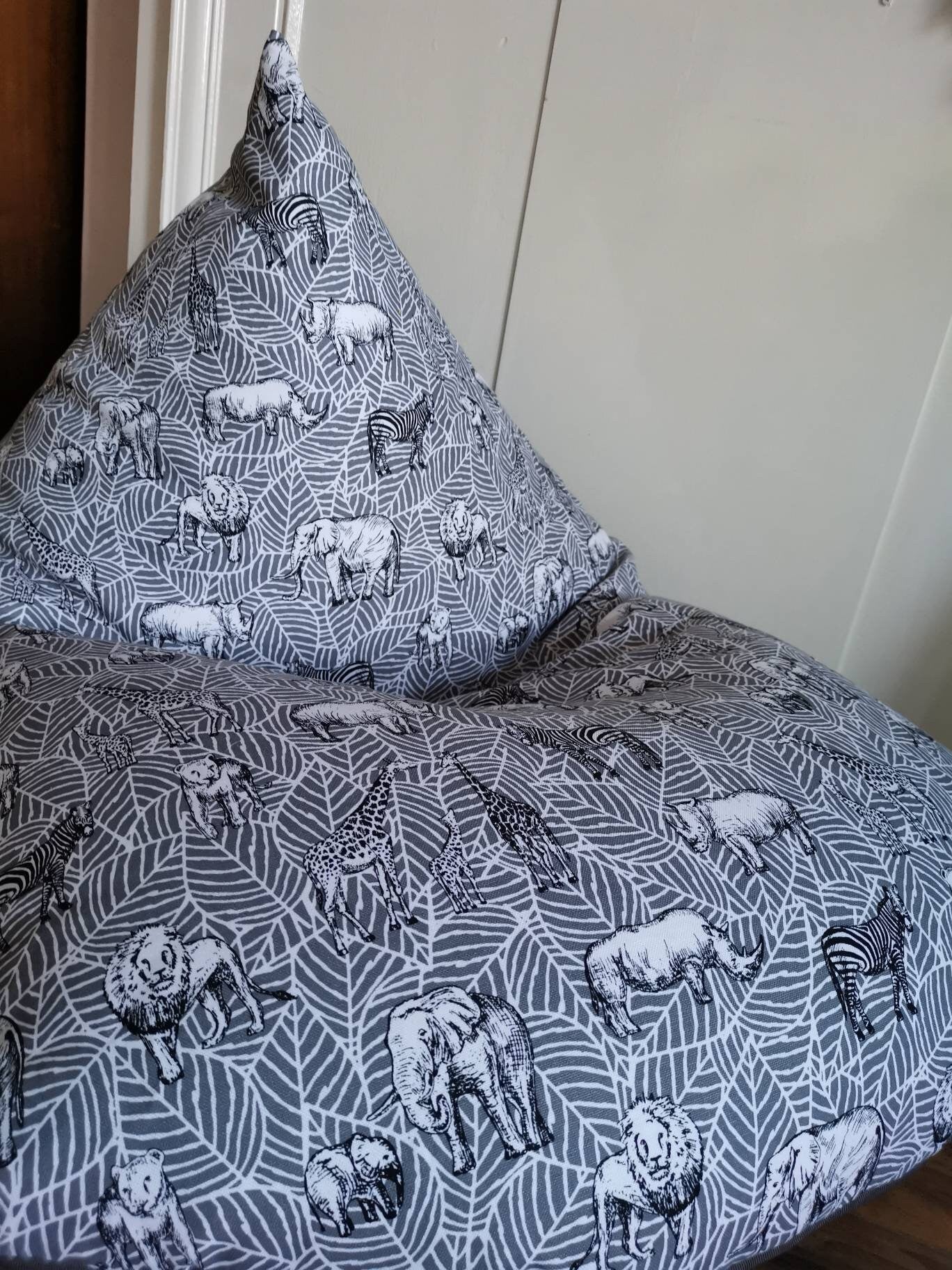 Grey Safari Beanbag