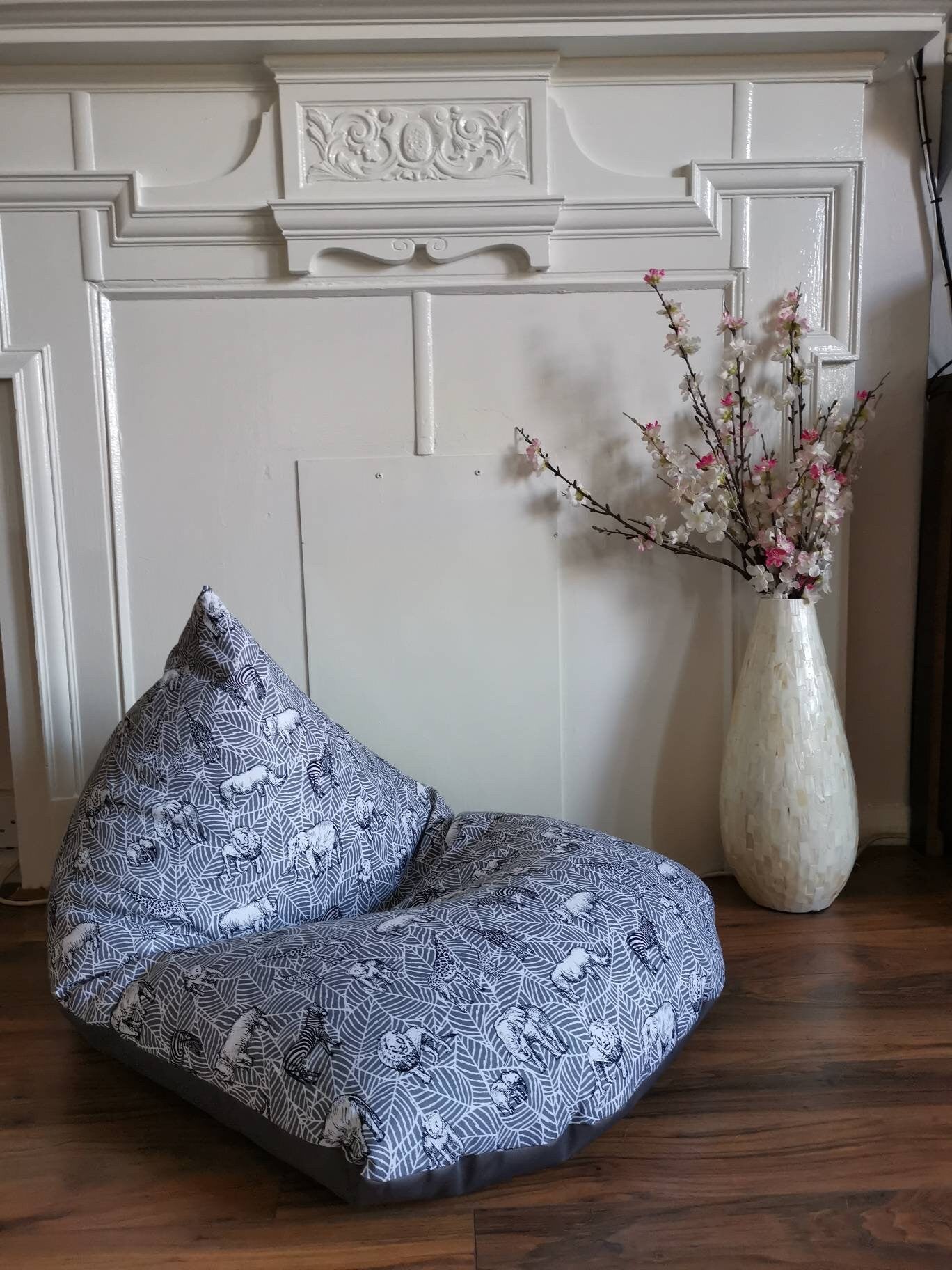 Grey Safari Beanbag