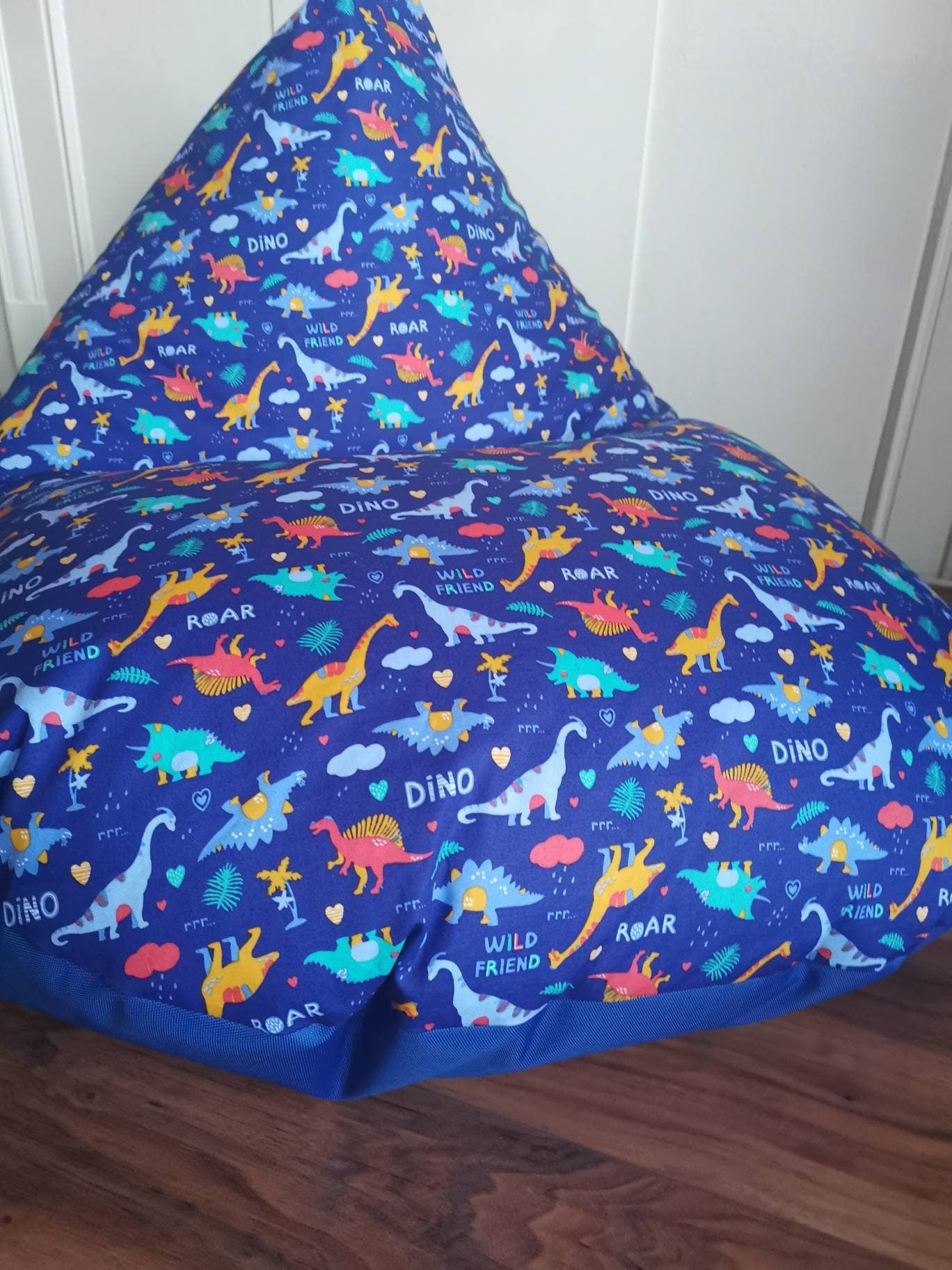 Blue Dinosaurs Beanbag