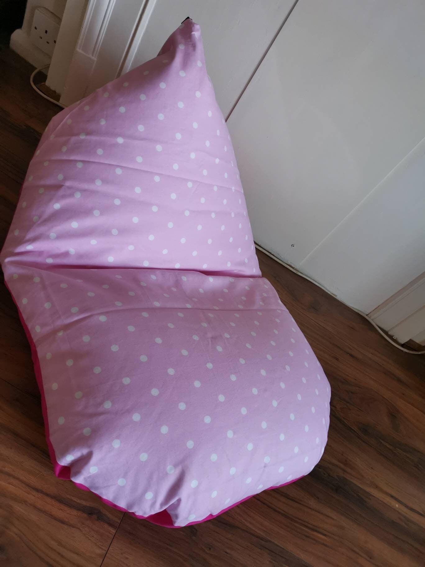 Pink Polka Dots Beanbag