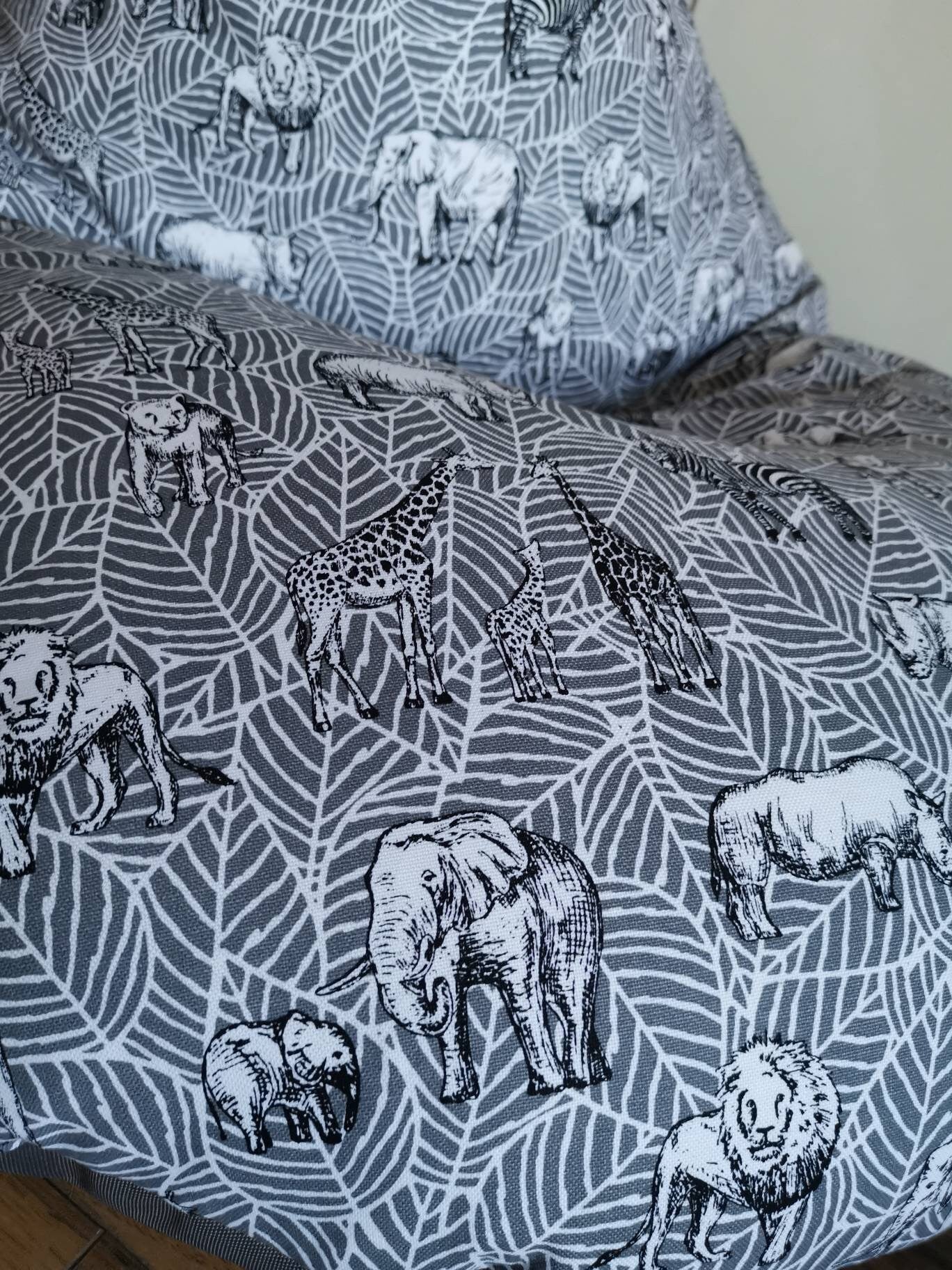 Grey Safari Beanbag