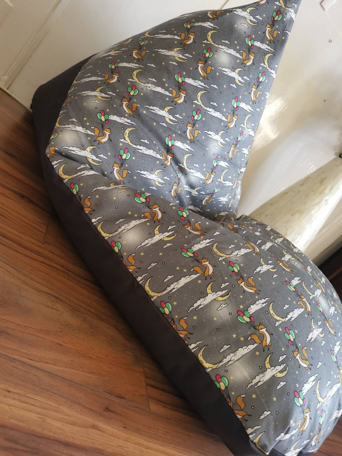 Light Grey Foxes Beanbag