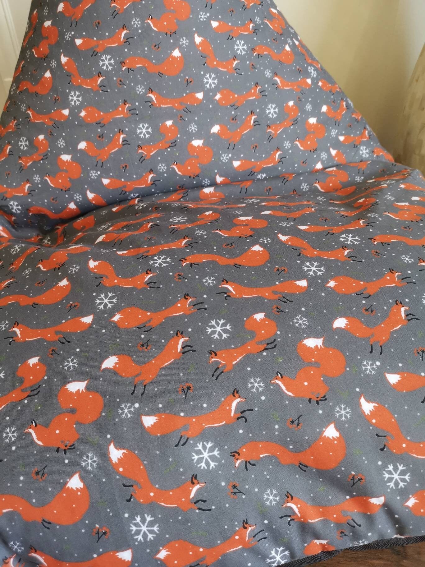 Winter Foxes Beanbag