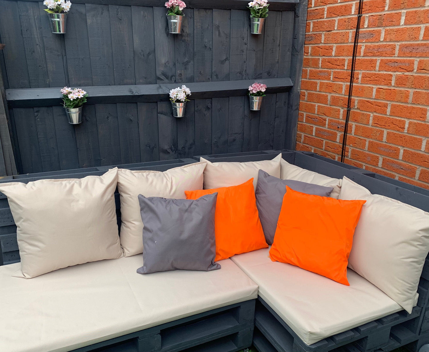 Waterproof rattan furniture cushion covers, pallet furniture cushion covers, bespoke furniture cushion covers, garden furniture
