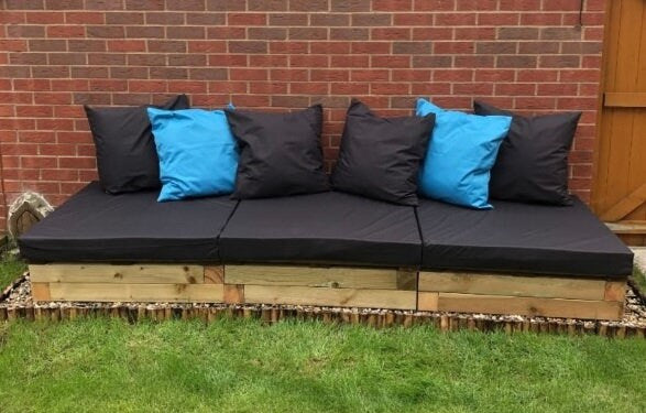 Waterproof rattan furniture cushion covers, pallet furniture cushion covers, bespoke furniture cushion covers, garden furniture