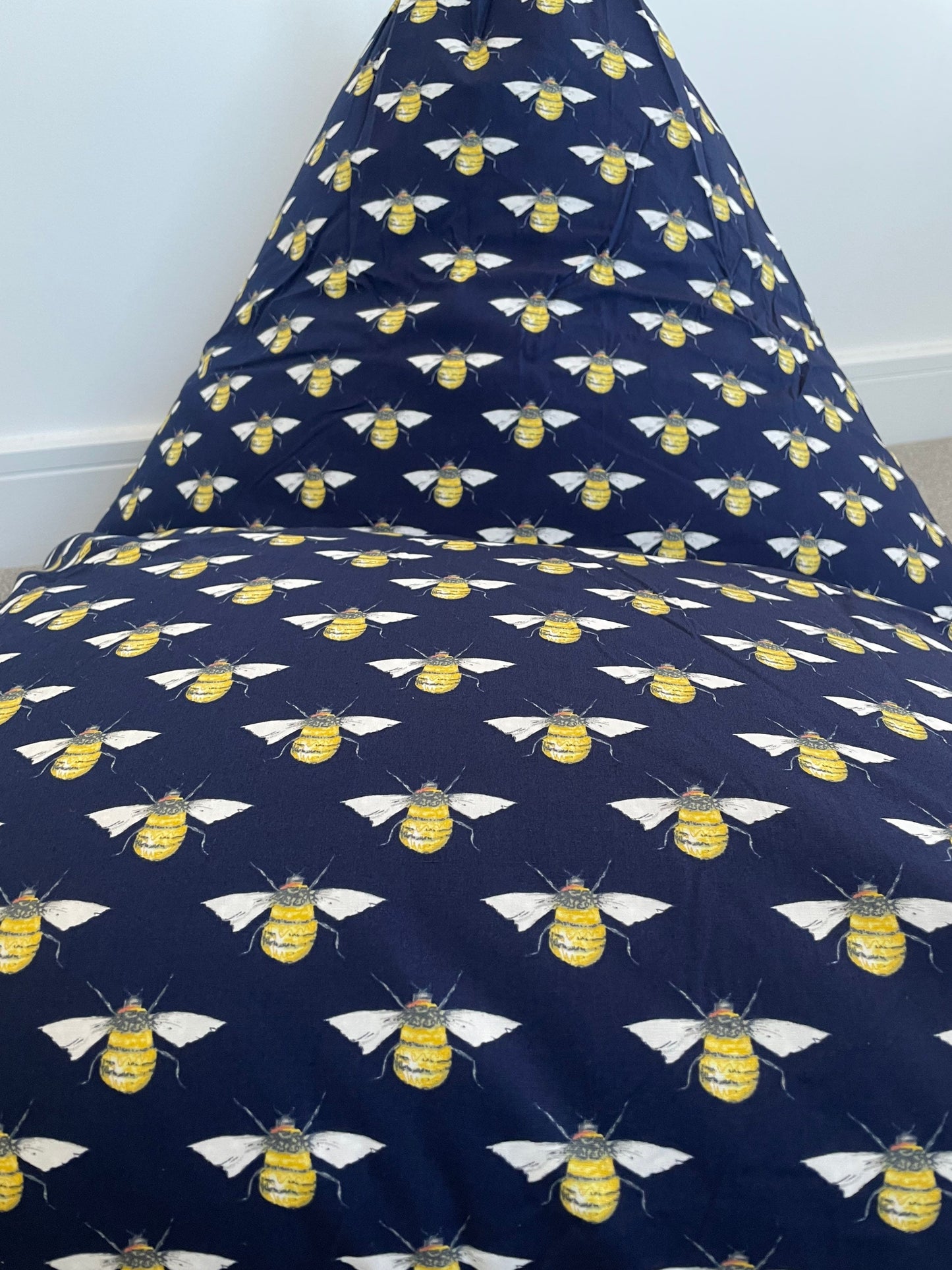 Bees Children's Beanbag or soft toys storage beanbag cover