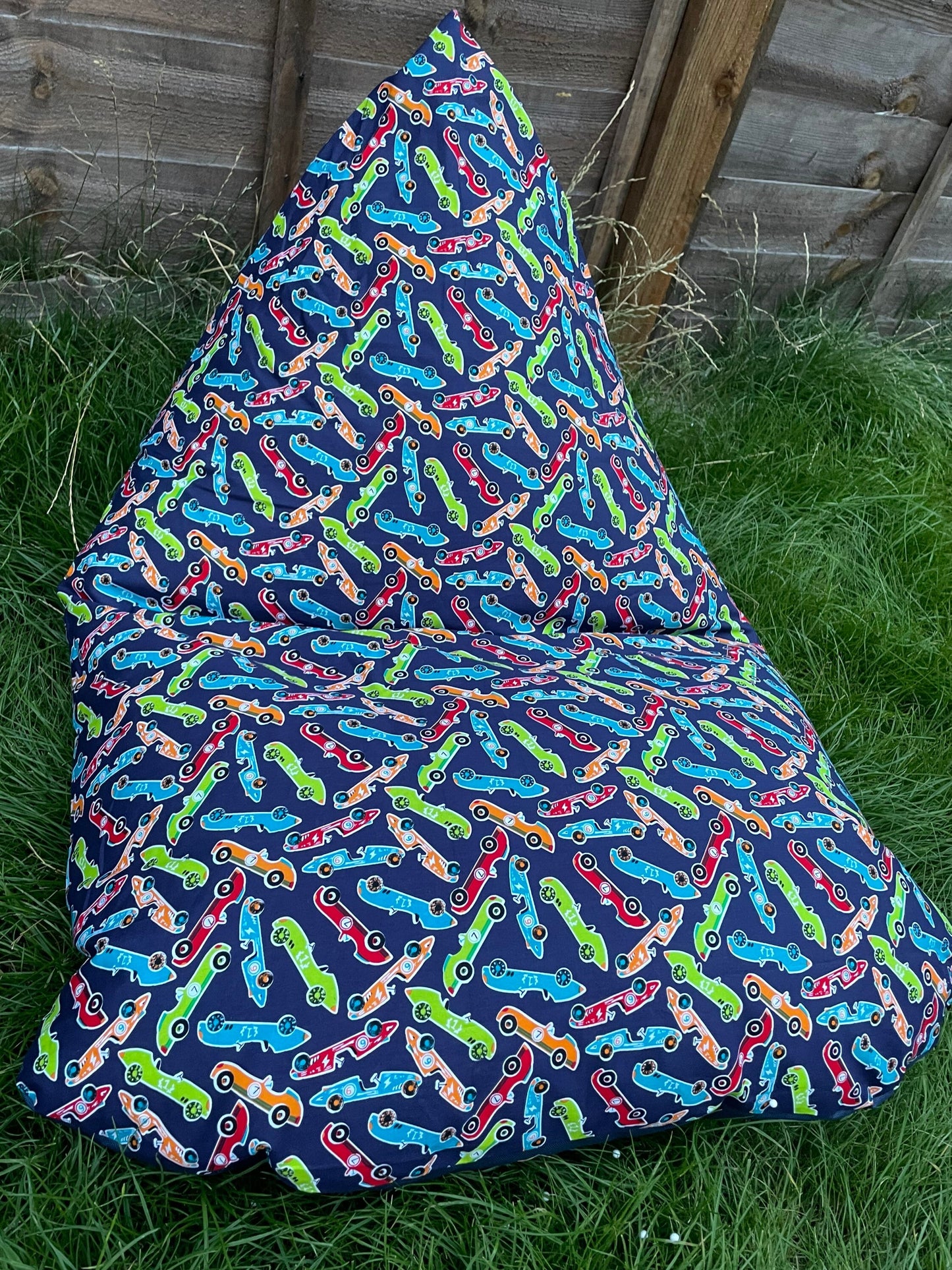 Race Cars Beanbag or Soft Toys Storage Beanbag Cover