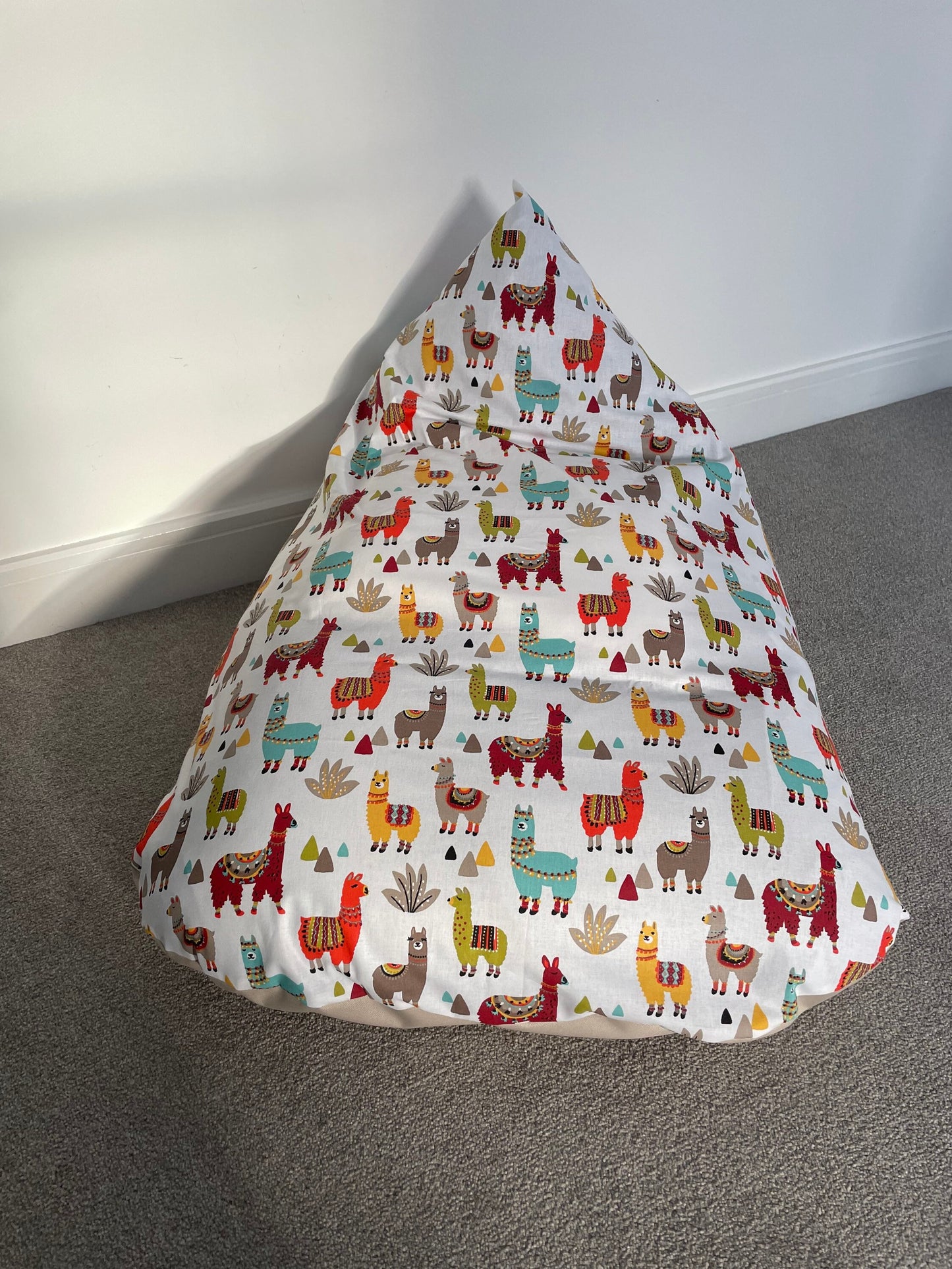 Party Llamas Beanbag or Soft Toys Storage Beanbag Cover