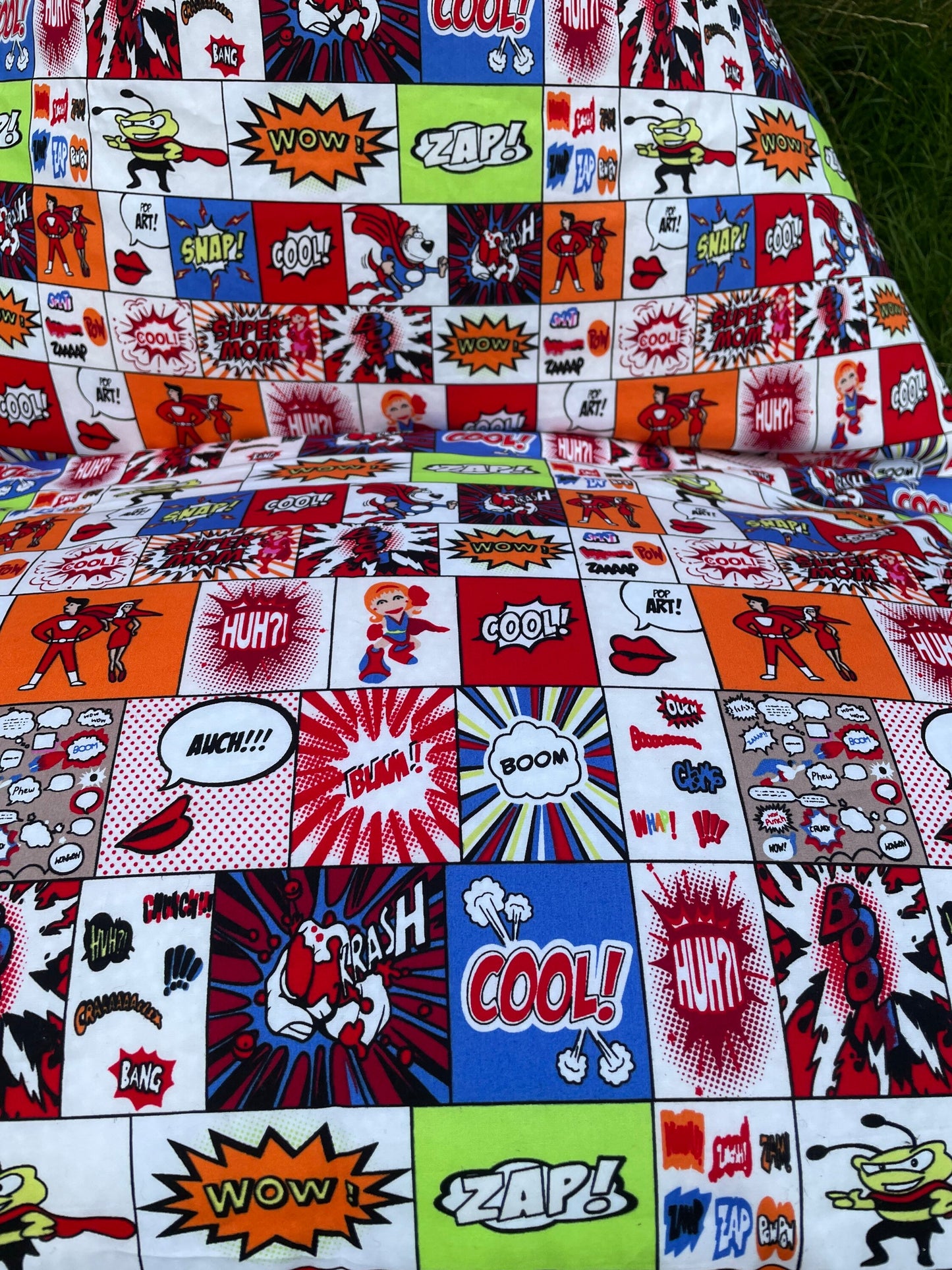 Superheroes Comic Book Beanbag or soft toys storage beanbag cover