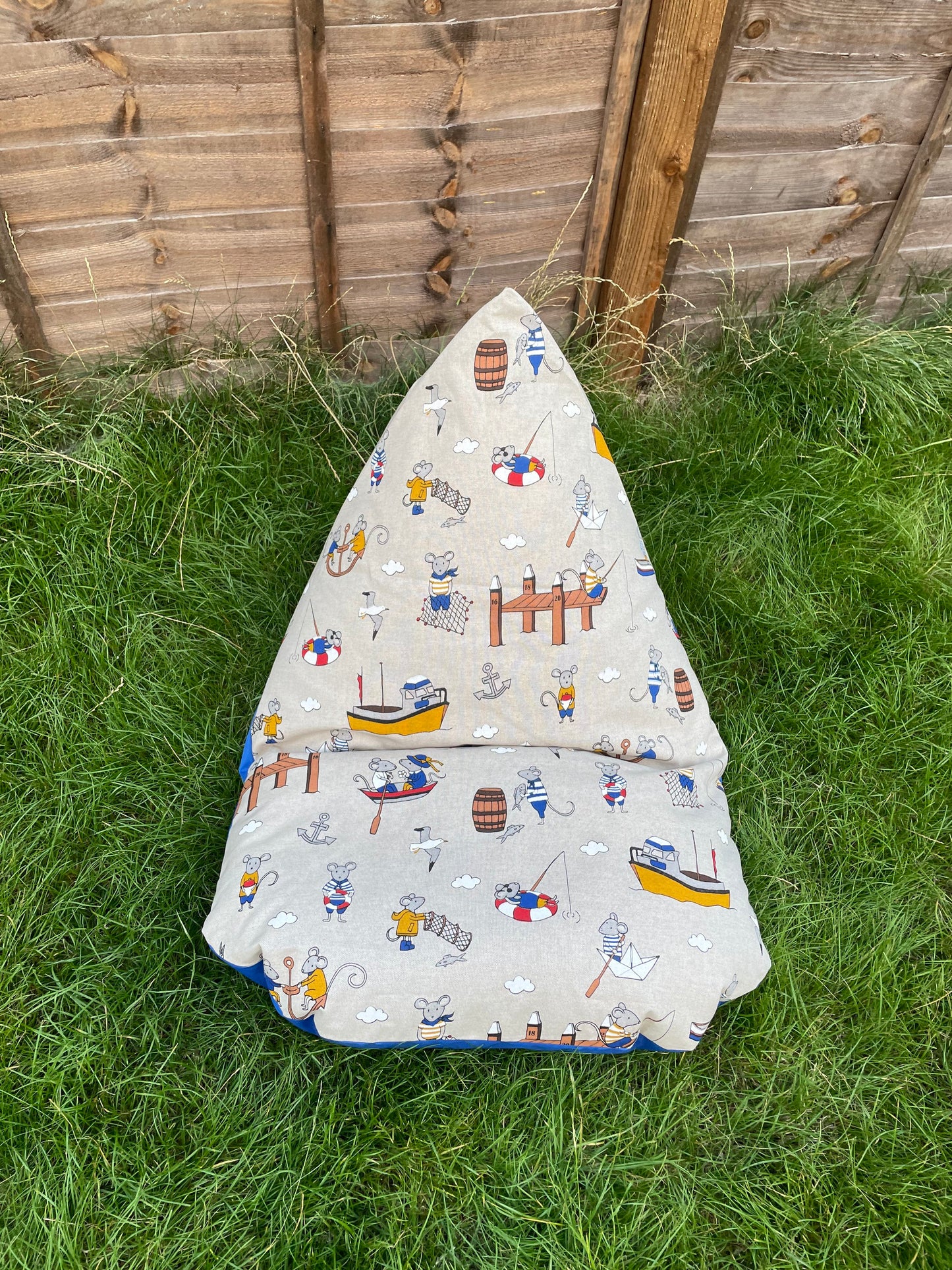 Sailing Mouse Beanbag | Soft Toys Storage Beanbag Cover
