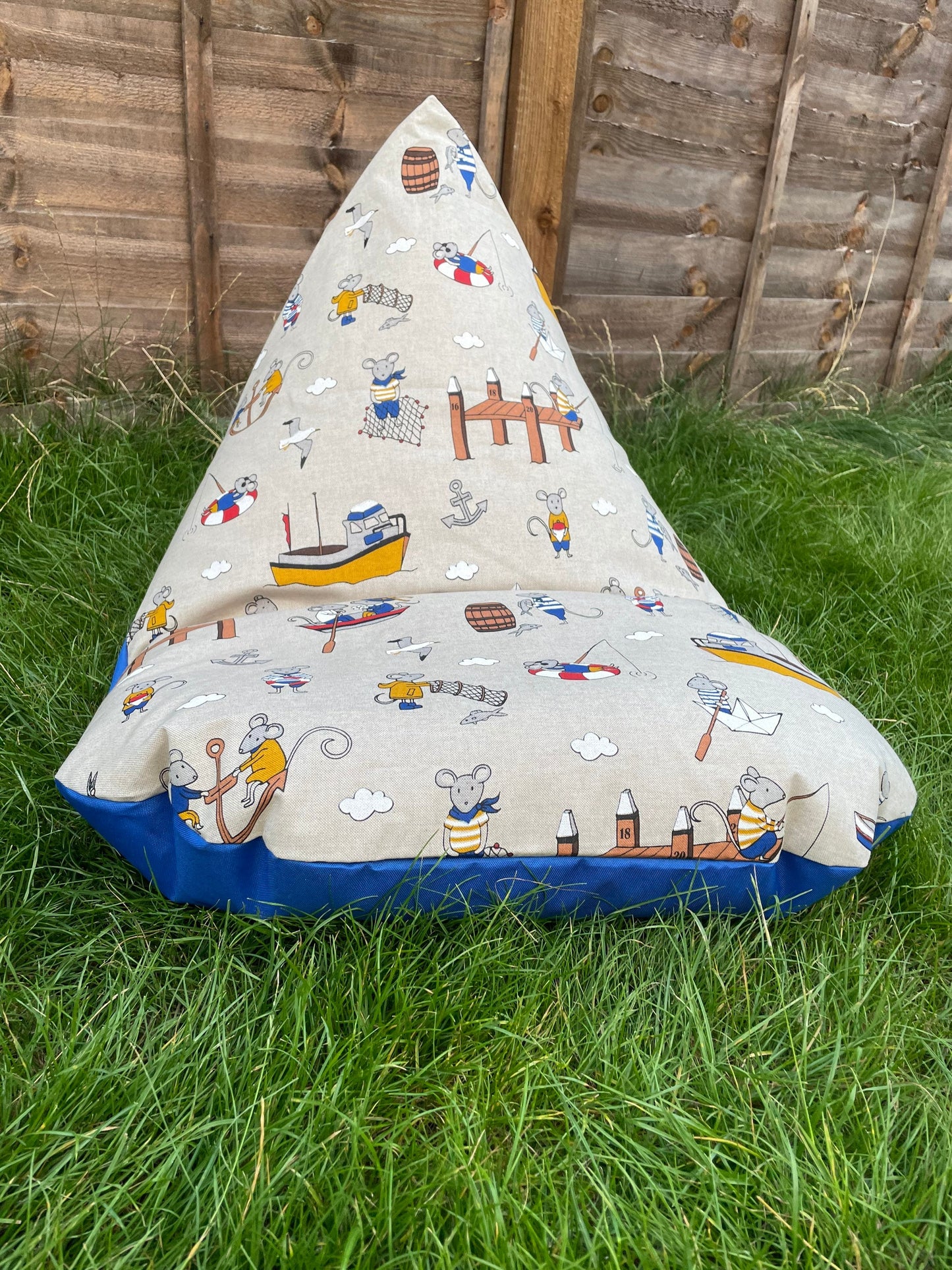 Sailing Mouse Beanbag | Soft Toys Storage Beanbag Cover