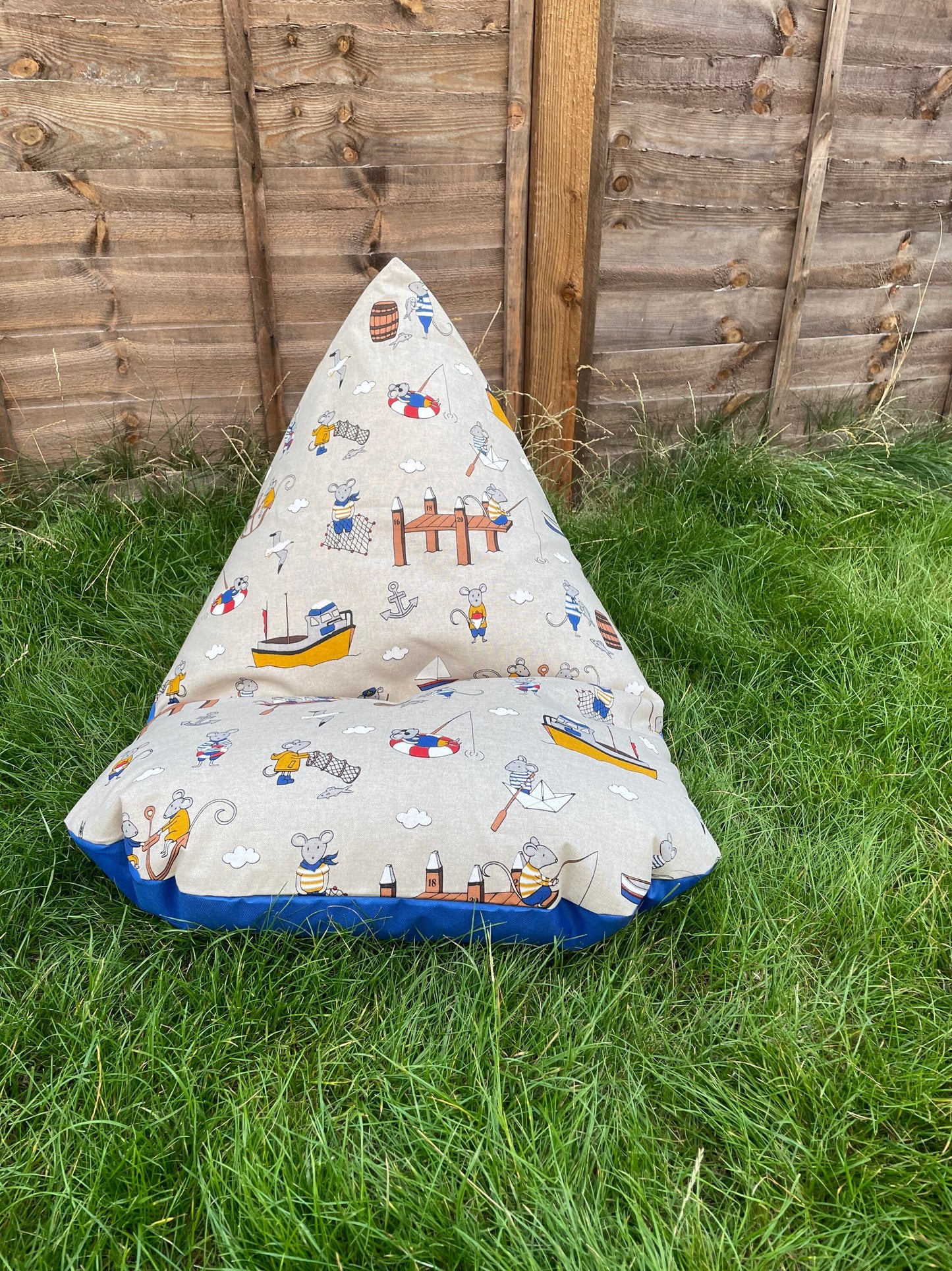 Sailing Mouse Beanbag | Soft Toys Storage Beanbag Cover