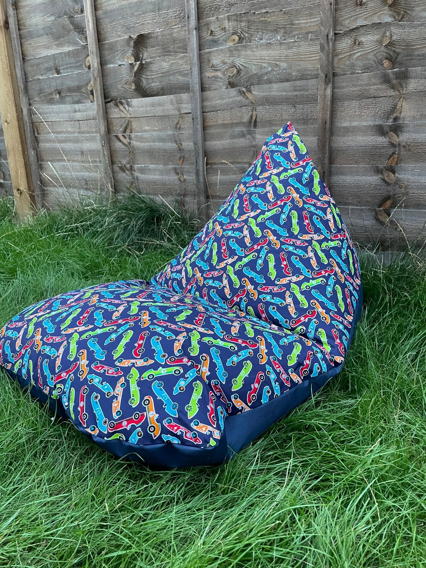 Race Cars Beanbag or Soft Toys Storage Beanbag Cover