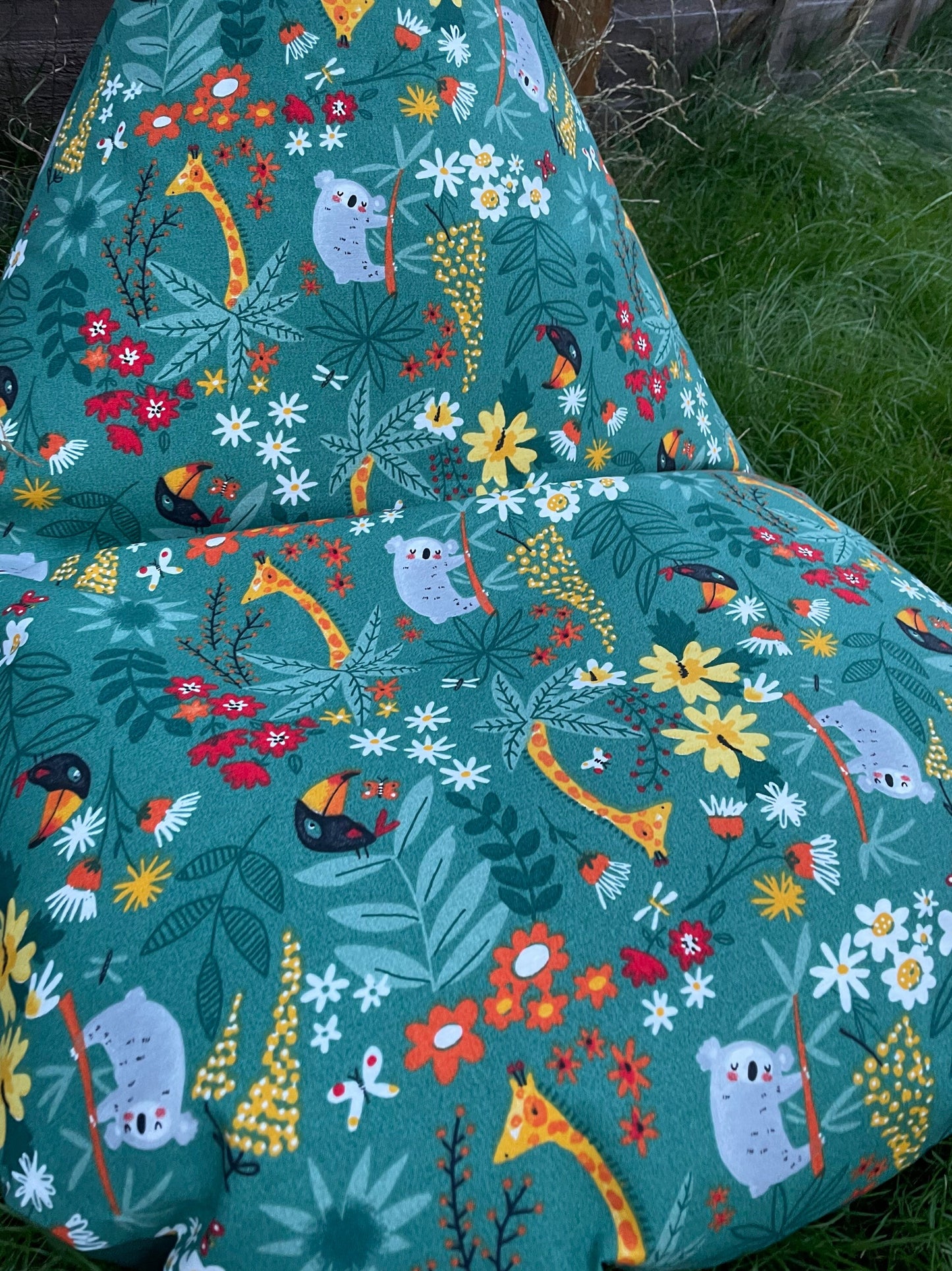 Safari Animals Beanbag or soft toys storage beanbag cover