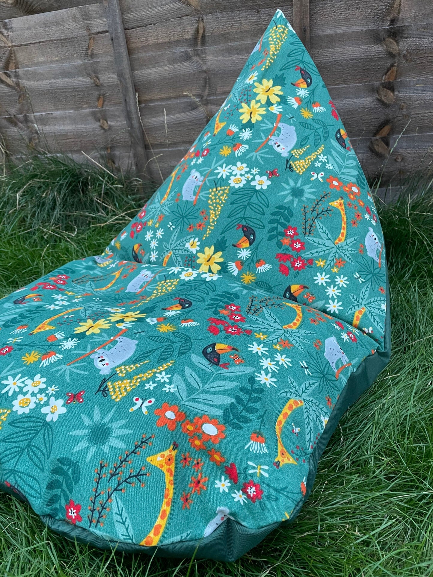 Safari Animals Beanbag or soft toys storage beanbag cover