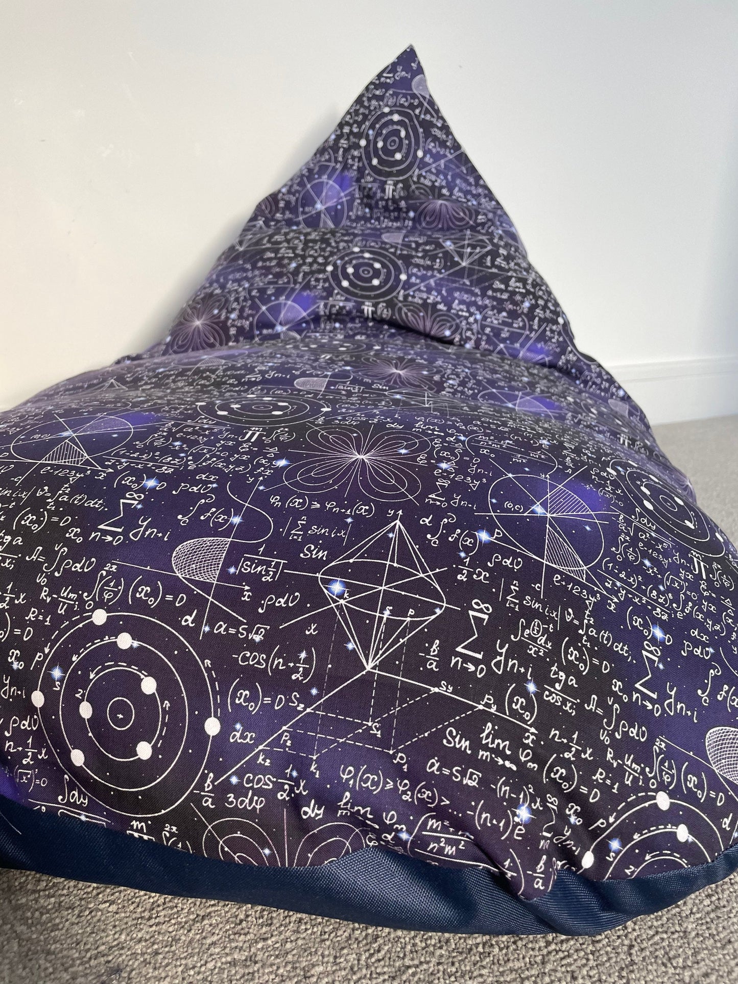 Math Equations Beanbag or Soft Toys Storage Beanbag Cover