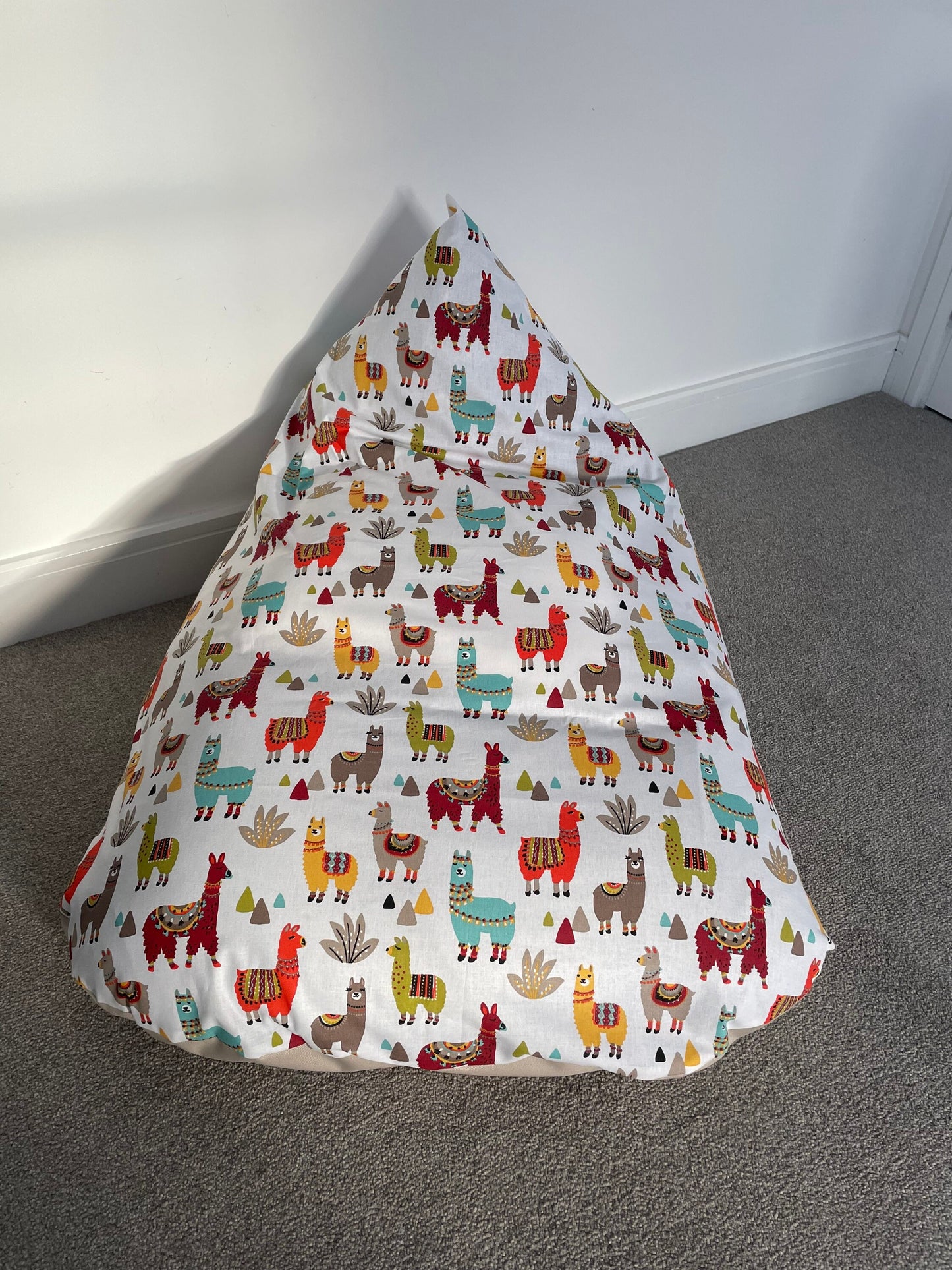 Party Llamas Beanbag or Soft Toys Storage Beanbag Cover