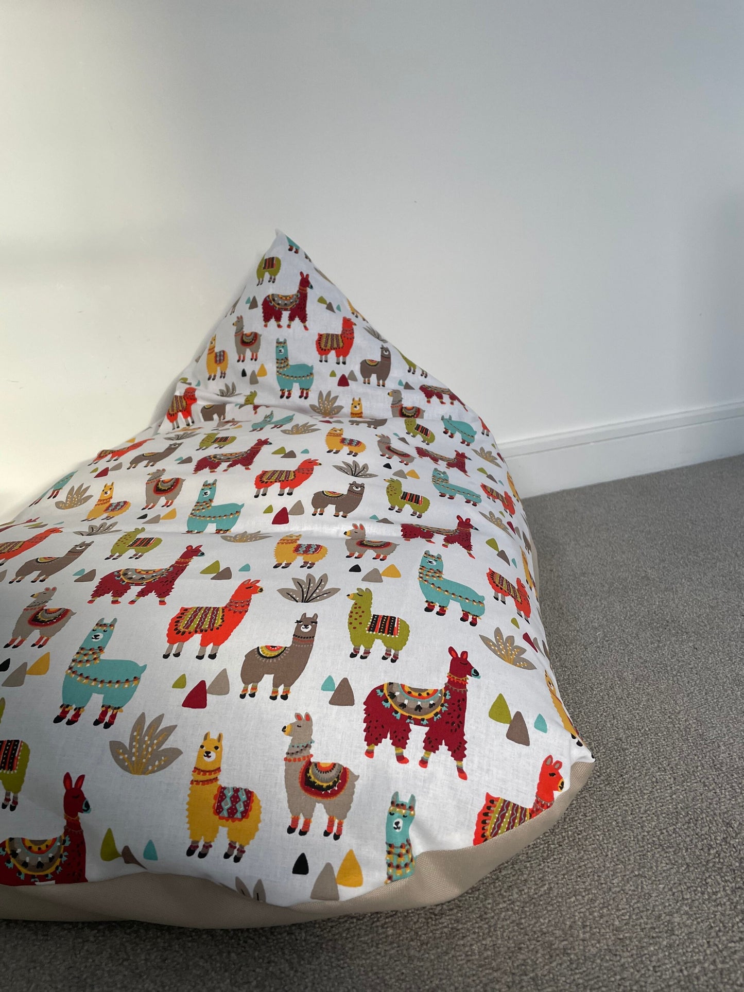 Party Llamas Beanbag or Soft Toys Storage Beanbag Cover