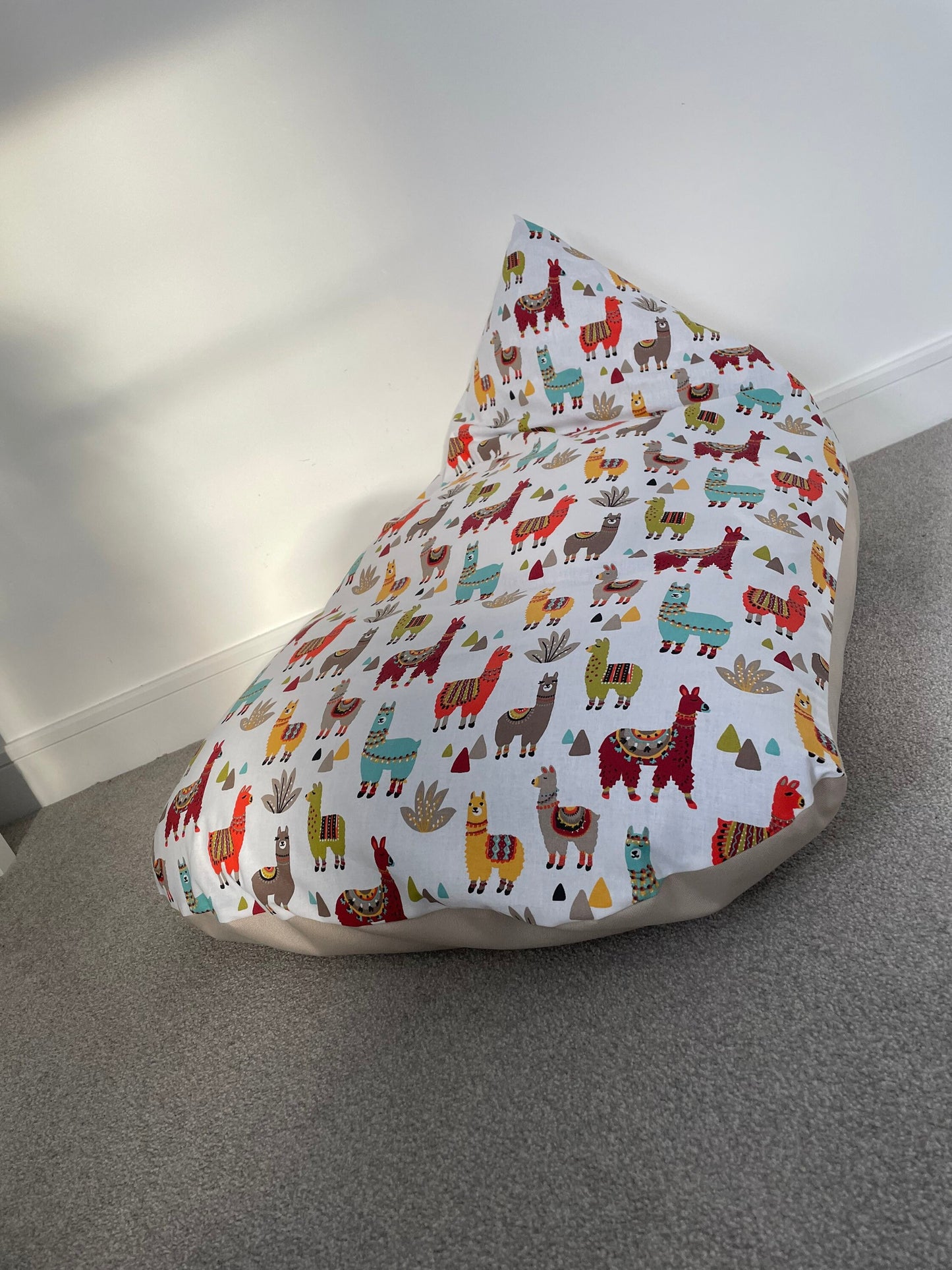 Party Llamas Beanbag or Soft Toys Storage Beanbag Cover