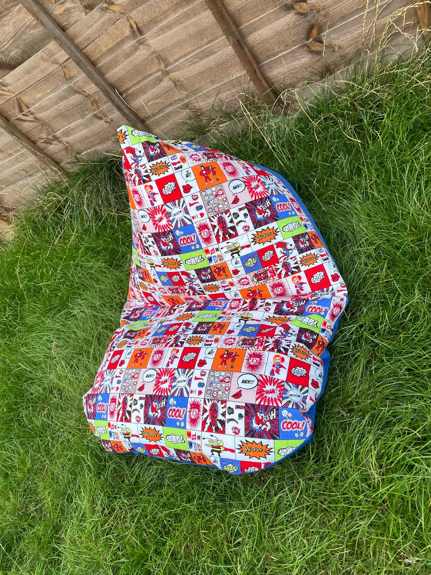 Superheroes Comic Book Beanbag or soft toys storage beanbag cover