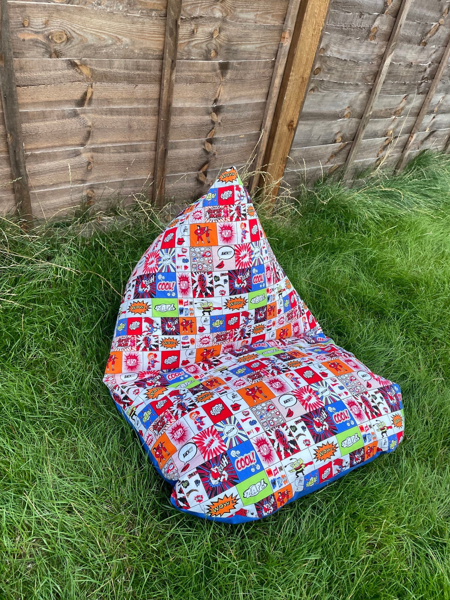Superheroes Comic Book Beanbag or soft toys storage beanbag cover