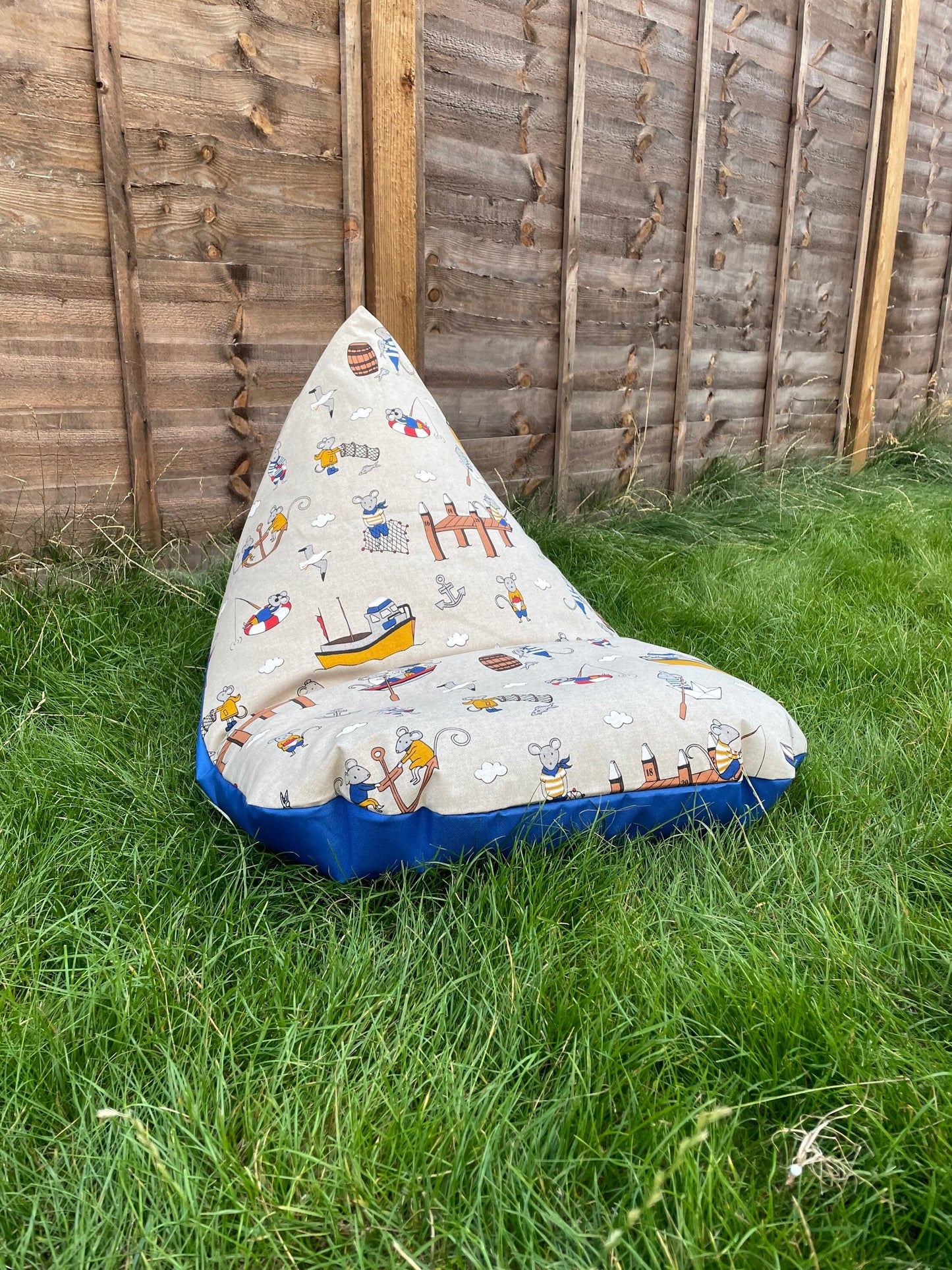 Sailing Mouse Beanbag | Soft Toys Storage Beanbag Cover