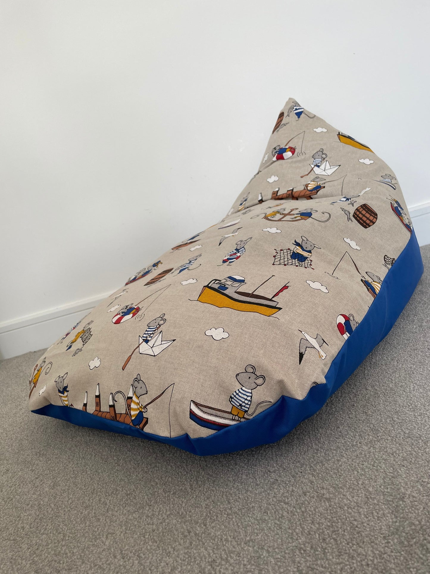 Sailing Mouse Beanbag | Soft Toys Storage Beanbag Cover