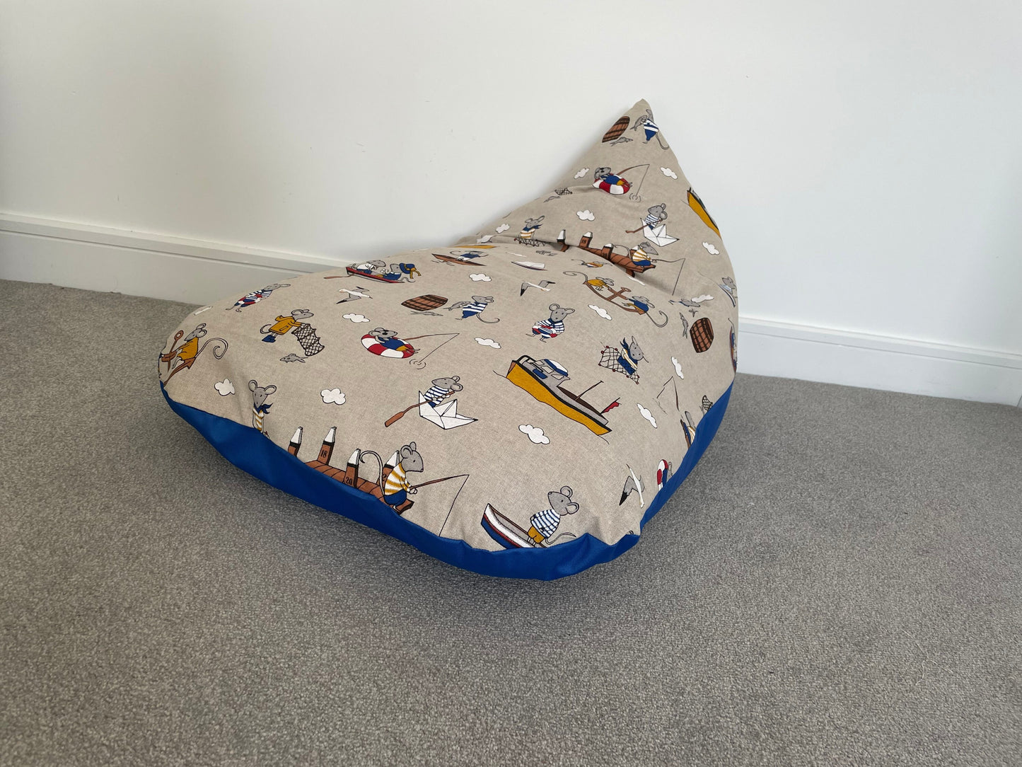 Sailing Mouse Beanbag | Soft Toys Storage Beanbag Cover