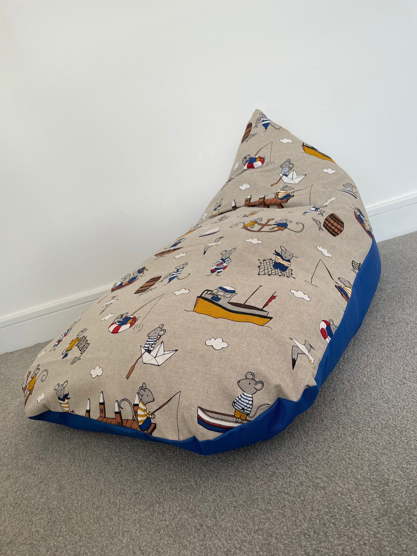Sailing Mouse Beanbag | Soft Toys Storage Beanbag Cover