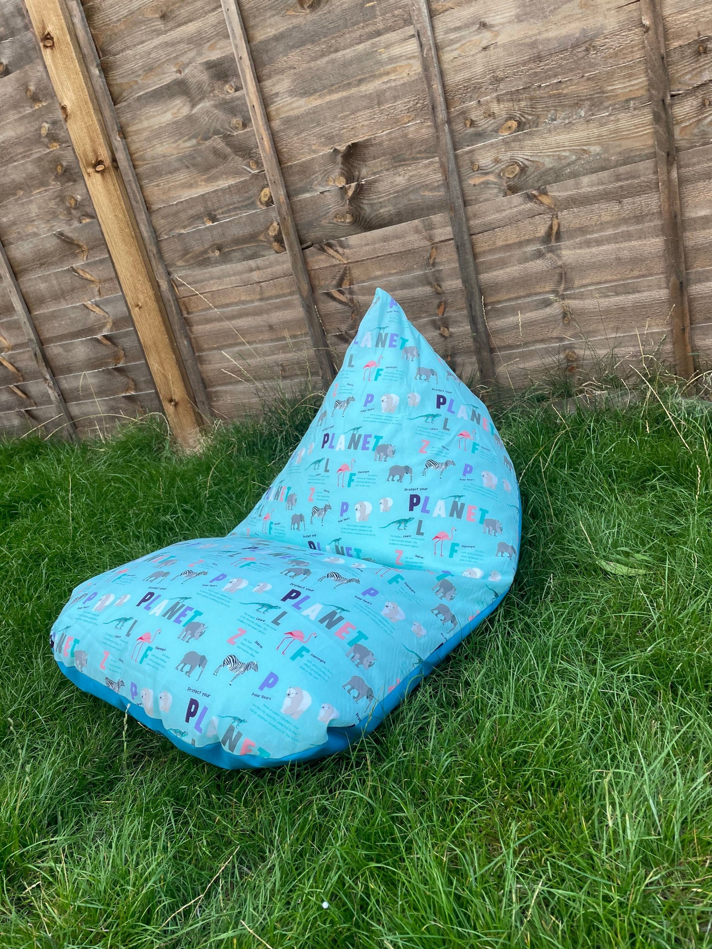 Animals and Letters Beanbag or soft toys storage beanbag cover
