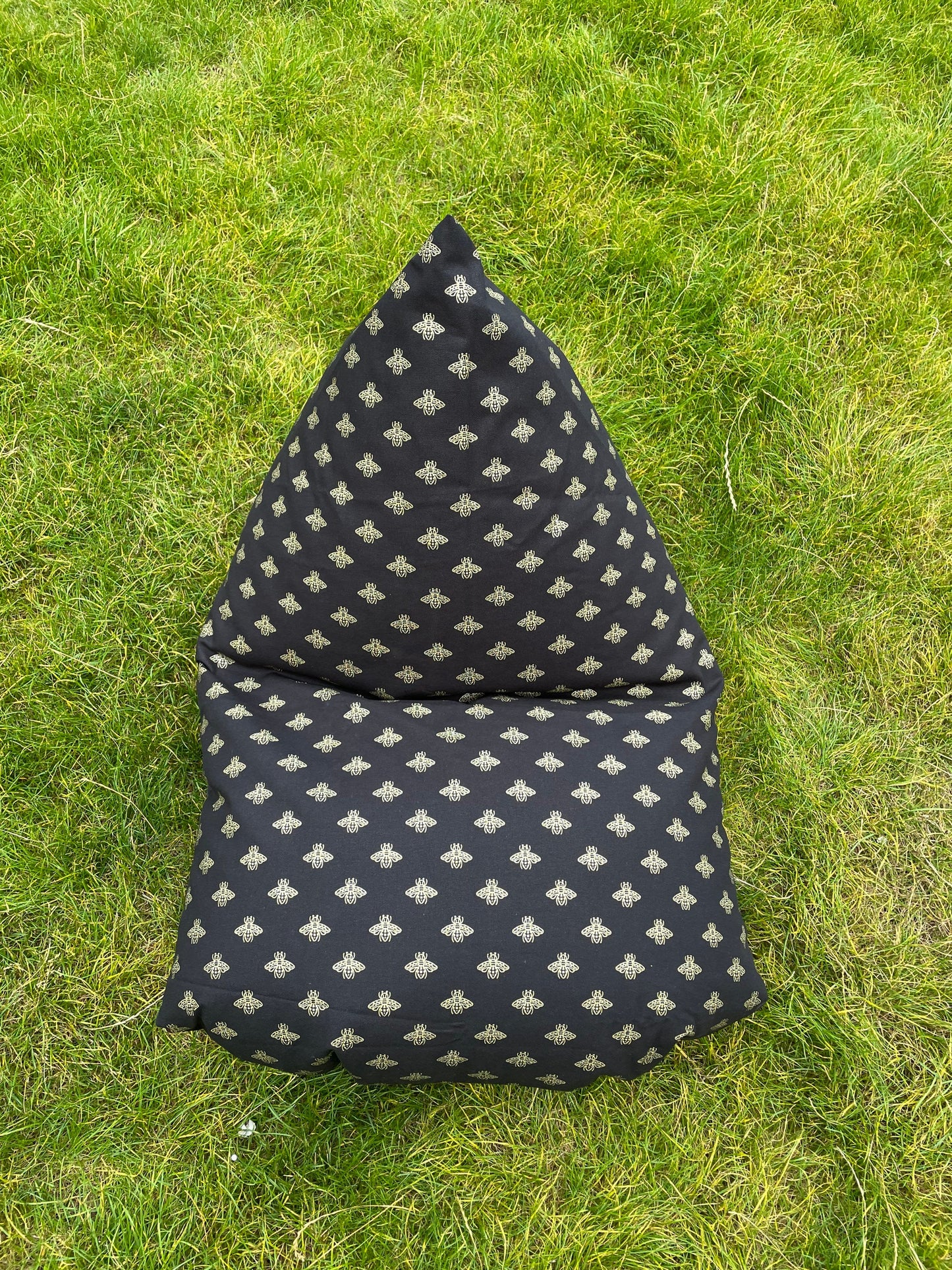 Black and Gold Bees Children's Beanbag or Soft Toys Storage Beanbag Cover