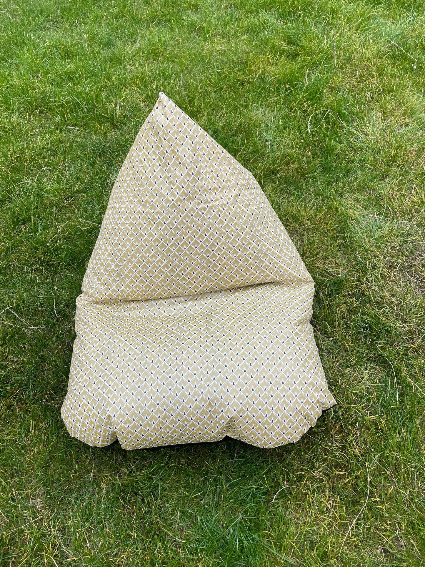 Gold and Black Children's Beanbag or Soft Toys Storage Beanbag Cover