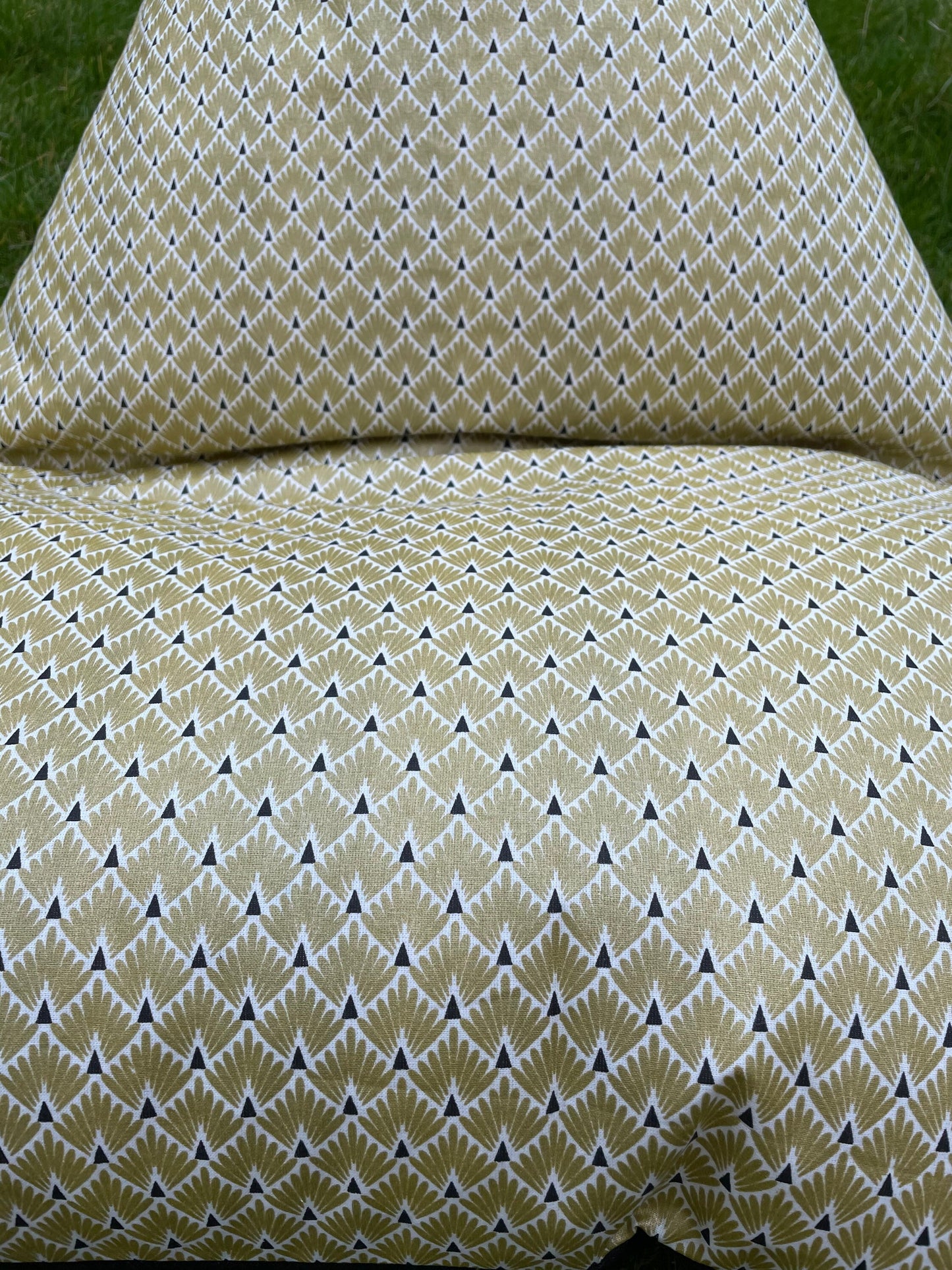 Gold and Black Children's Beanbag or Soft Toys Storage Beanbag Cover