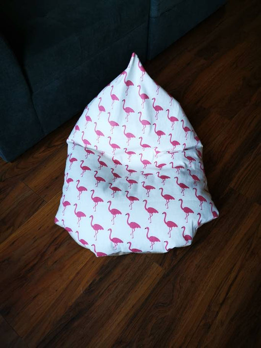 Pink Flamingoes Beanbag