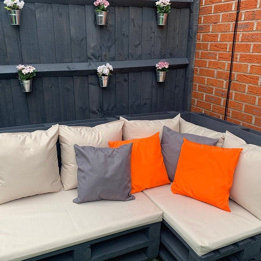 Waterproof rattan furniture cushion covers, pallet furniture cushion covers, bespoke furniture cushion covers, garden furniture