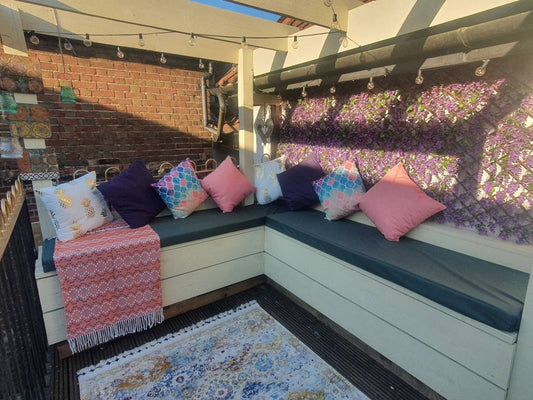 Waterproof rattan furniture cushion covers, pallet furniture cushion covers, bespoke furniture cushion covers, garden furniture