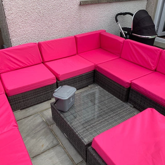 Waterproof rattan furniture cushion covers, pallet furniture cushion covers, bespoke furniture cushion covers, garden furniture