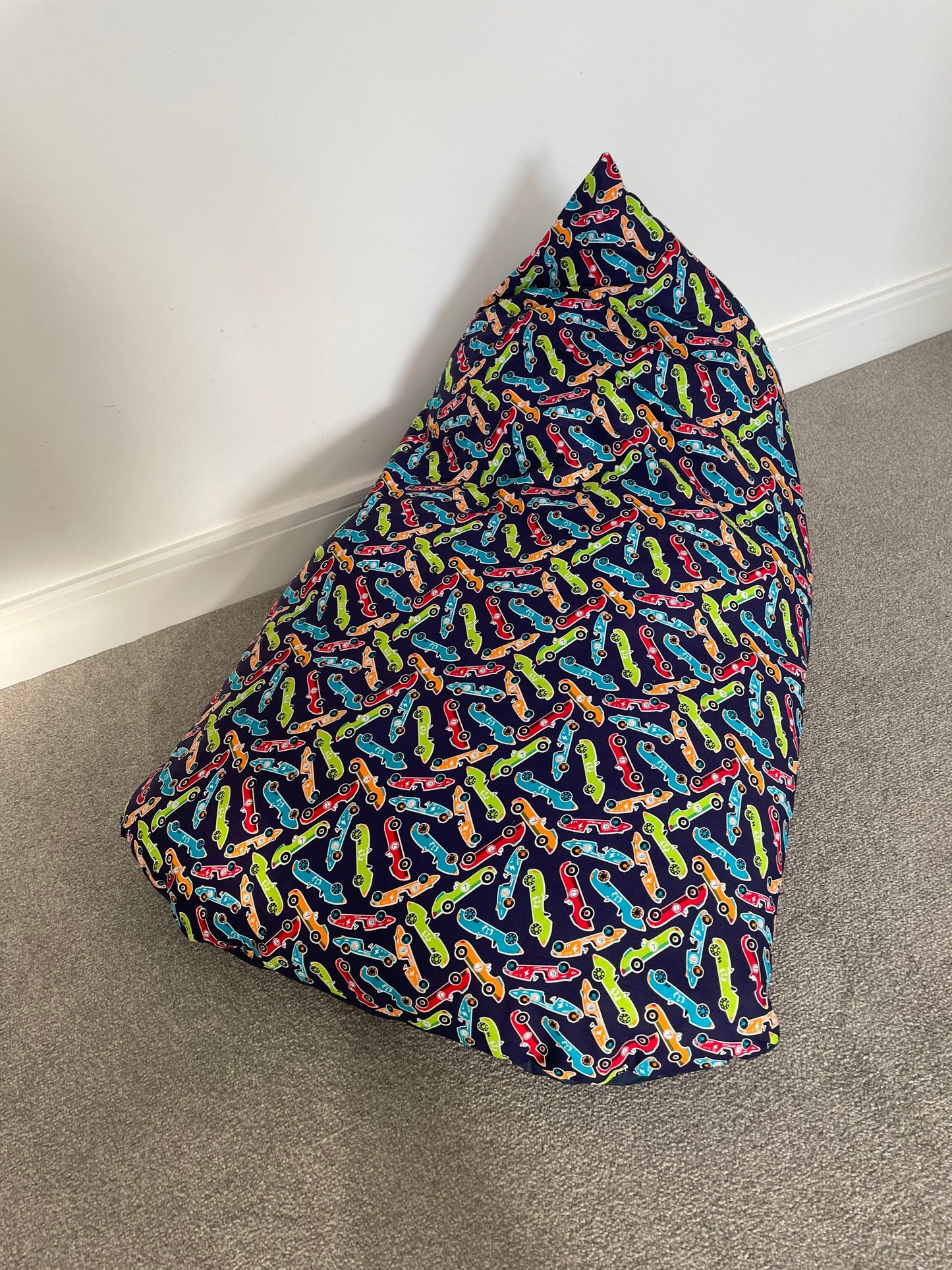 Race Cars Beanbag or Soft Toys Storage Beanbag Cover
