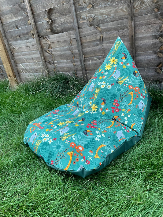 Safari Animals Beanbag or soft toys storage beanbag cover